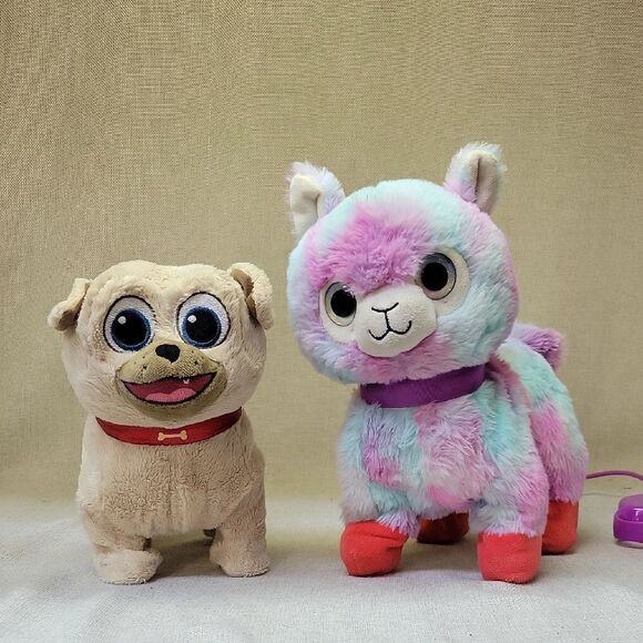 Disney Junior Puppy Dog Pals ROLLY Talk,  Walking Llama Tye Dye Kids Toy - Picture 1 of 11